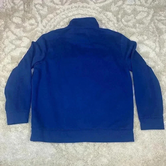 NAUTICA 1/4 Quarter Zip Cotton Blend Jumper Sweatshirt Mens Size L - Picture 2 of 10